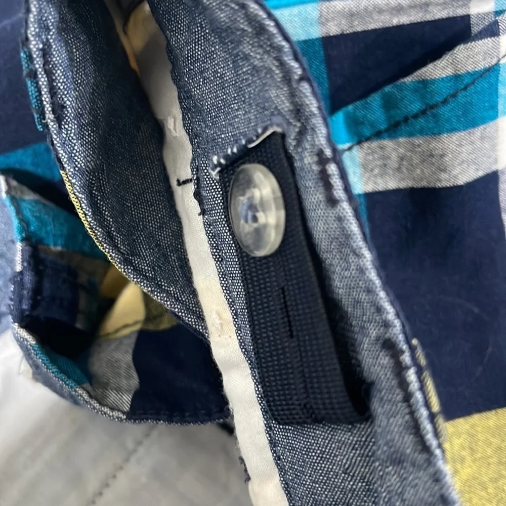 🦏Gymboree boys blue and gray set size L(10-12)GUC